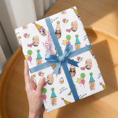 Modernes, Niedliches Birthday Hats Foto Geschenkpapier