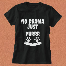 Modernes, Niedliches Cat Pet Zitat Personalisiert  T-Shirt