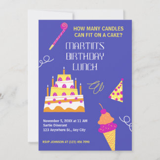 Modernes niedliches Eisgeburtsjahr Einladung