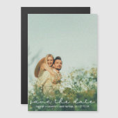 Modernes Niedliches Foto Save the Date Card Magnet (Vorne/Hinten)
