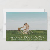Modernes Niedliches Foto Save the Date Card Magnet (Vorderseite)