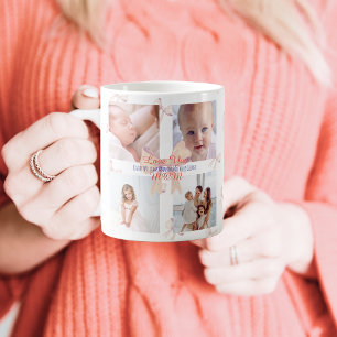 Modernes Niedliches Foto Wir Liebe Sie Mama Mütter Kaffeetasse