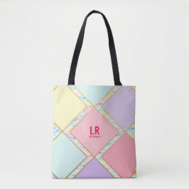 Modernes, Niedliches, geometrisches Monogramm aus  Tasche