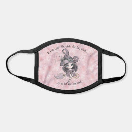 Modernes Niedliches Girly Pink Sparkle Halloween Mund-Nasen-Maske