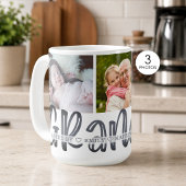 Modernes Niedliches GRANDPA 3 Foto Personalisiert Kaffeetasse