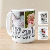Modernes Niedliches GRANDPA 3 Foto Personalisiert Kaffeetasse