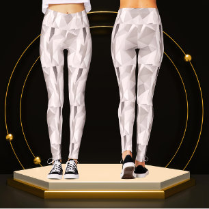 Modernes, Niedliches, grau geometrisches Muster Leggings