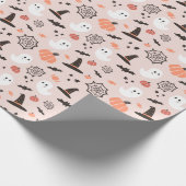 Modernes Niedliches Halloween Geburtstag Geschenkpapier (Ecke)