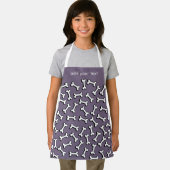 Modernes Niedliches Hundeknochenmuster mit Hundesc Schürze (Insitu)