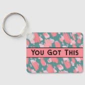 Modernes Niedliches Muster Schlüsselanhänger (Rückseite)