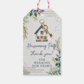 Modernes Niedliches neues Zuhause Housewarming-Par Geschenkanhänger (Rückseite)
