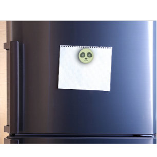 Modernes Niedliches Panda-Gesicht hellgrün Magnet