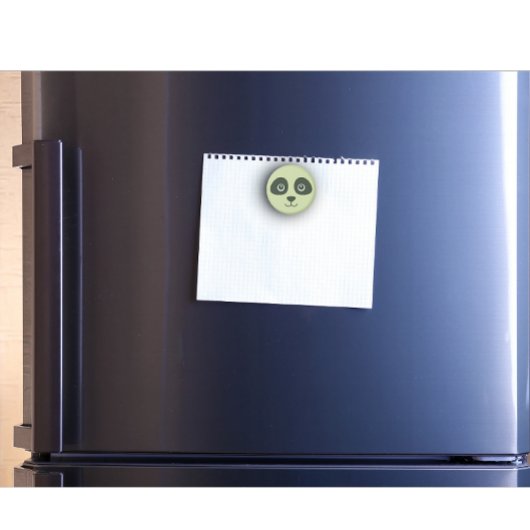Modernes Niedliches Panda-Gesicht hellgrün Magnet