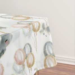 Modernes Niedliches Pastel Whimsical Whale Ballon Tischdecke