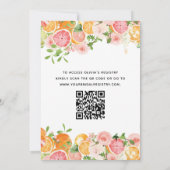 Modernes Niedliches QR-Code-Brautparty Einladung (Rückseite)