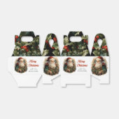 Modernes Niedliches Retro Retro Klassisches Santa Geschenkschachtel (Ungefaltet)