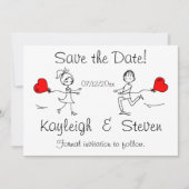 Modernes Niedliches Save the Date (Vorderseite)