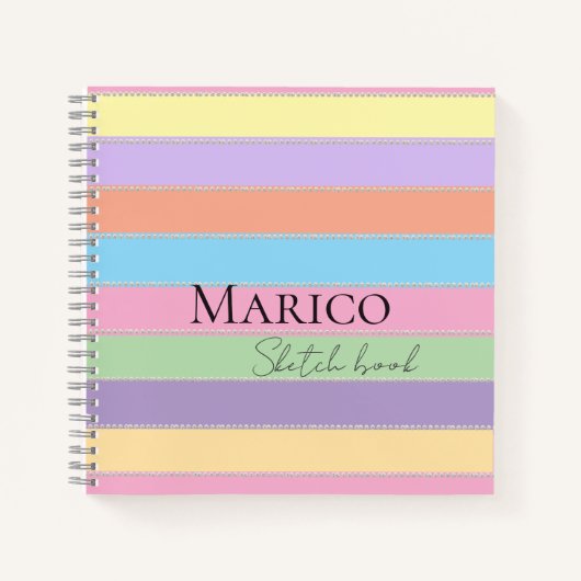 Modernes, niedliches, schlichtes Design Notizblock (Vorderseite)