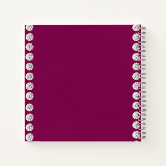 Modernes, niedliches, schlichtes Design Notizblock (Rückseite)