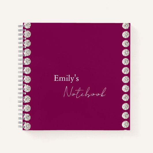 Modernes, niedliches, schlichtes Design Notizblock (Vorderseite)