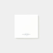 Modernes Niedliches Silver Grau Pinselskript 2 Mon Post-it Klebezettel (Vorderseite)