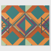 Modernes, Niedliches, stilvolles, geometrisches Sc Geschenkpapier (Flach)