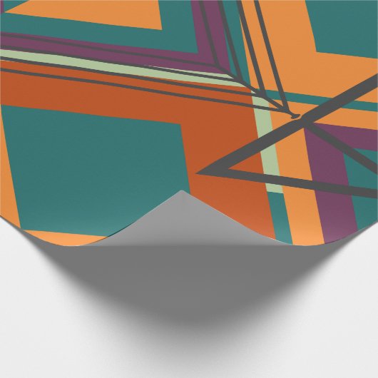 Modernes, Niedliches, stilvolles, geometrisches Sc Geschenkpapier (Ecke)