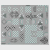 Modernes, Niedliches, stilvolles, geometrisches Sc Geschenkpapier (Flach)