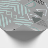 Modernes, Niedliches, stilvolles, geometrisches Sc Geschenkpapier (Ecke)