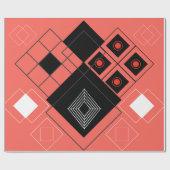 Modernes, Niedliches, stilvolles, geometrisches Sc Geschenkpapier (Flach)