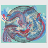 Modernes, Niedliches, stilvolles, geometrisches Sc Geschenkpapier (Flach)