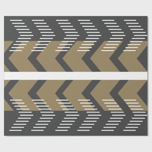 Modernes, Niedliches, stilvolles, geometrisches Sc Geschenkpapier (Flach)