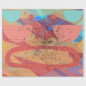 Modernes, Niedliches, stilvolles, geometrisches Sc Geschenkpapier (Flach)