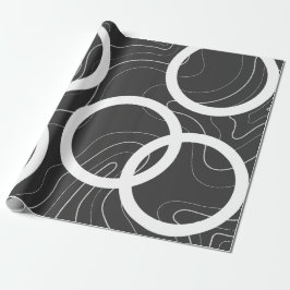 Modernes, Niedliches, stilvolles,geometrisches,Sch Geschenkpapier