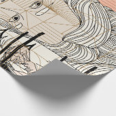 Modernes, Niedliches, stilvolles, geometrisches Wr Geschenkpapier (Ecke)