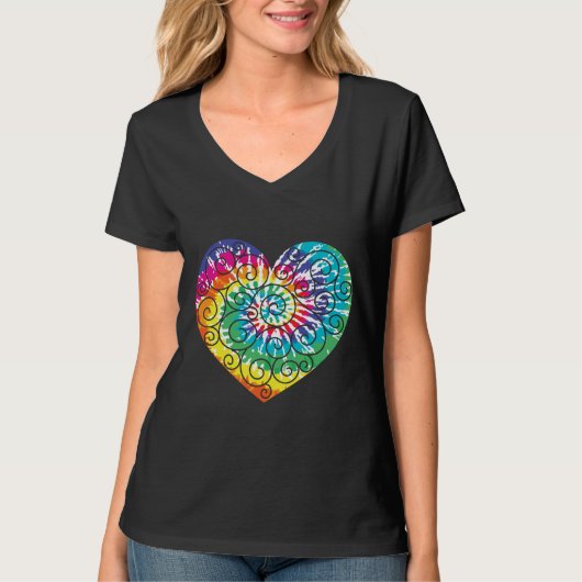 Modernes, niedliches T-Shirt mit schwirlem  Krawat (Vorderseite)