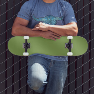 Modernes niedliches Tiefengrün-Wellenmuster Skateboard