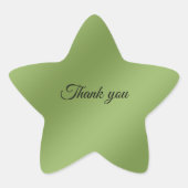 Modernes niedliches Tiefengrün-Wellenmuster Stern-Aufkleber (Vorderseite)