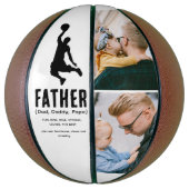 Modernes Niedliches VATER Definition 2 Foto Basketball (Vertikal)