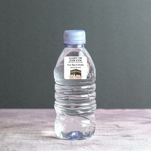 Modernes Niedliches Zam Zam Muslim Water Hajj Umra Quadratischer Aufkleber