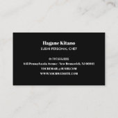 Modernes Noodle Ramen Japanisches Restaurant Sushi Visitenkarte (Rückseite)