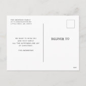 Modernes Nordisches Woodland Weihnachten | Friedli (Rückseite)