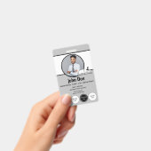Modernes Notar Public ID Abzeichen mit QR Ausweis (Handheld)