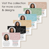 Modernes Notar Public Profile Foto QR Code Black Flyer