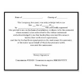 Modernes notarisches Siegel Gummistempel (Prägung)