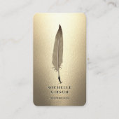 Modernes Notarschwarzes Gold-elegantes Monogramm Visitenkarte (Vorderseite)