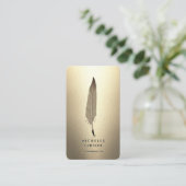 Modernes Notarschwarzes Gold-elegantes Monogramm Visitenkarte (Stehend Vorderseite)