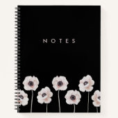Modernes Notebook für die Wildblume Notizblock (Vorderseite)