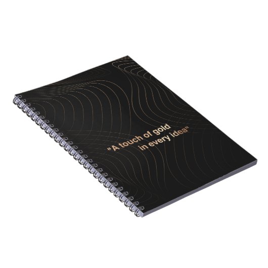 Modernes Notebook mit einer Touch Gold Glitzer Notizblock (Rechte Seite)