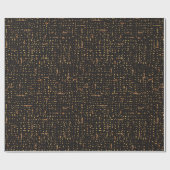 Modernes Notebook-Muster in Schwarz und Gold-Zusam Geschenkpapier (Flach)